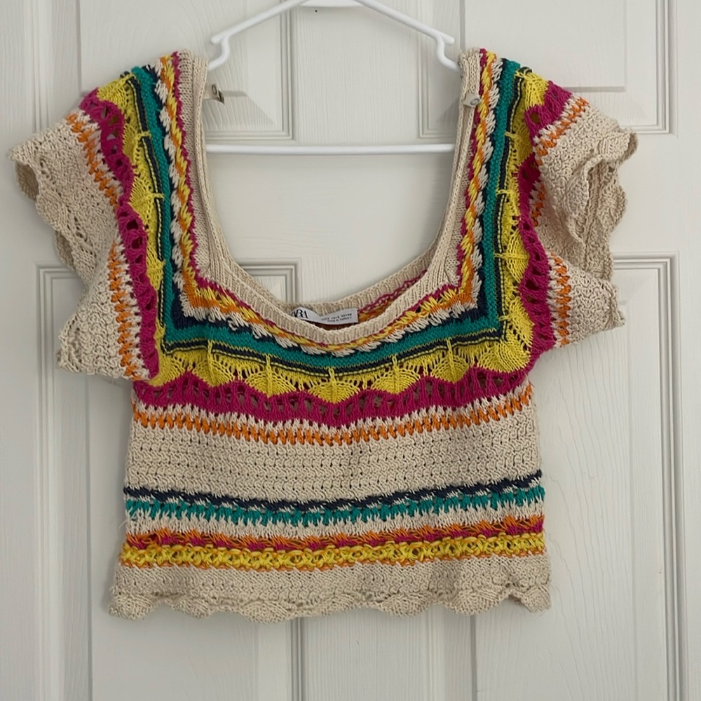 ZARA knit crop top